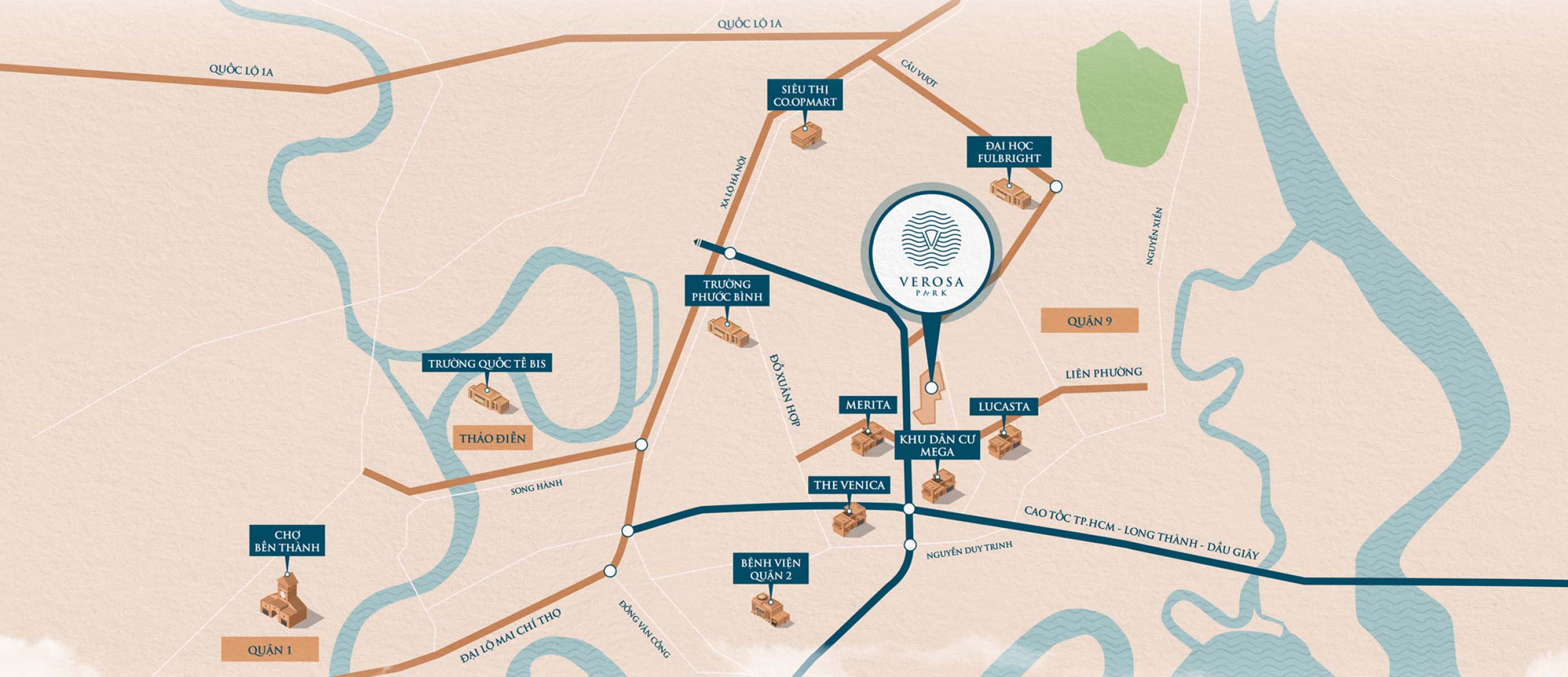 Vị trí dự án Verosa Park