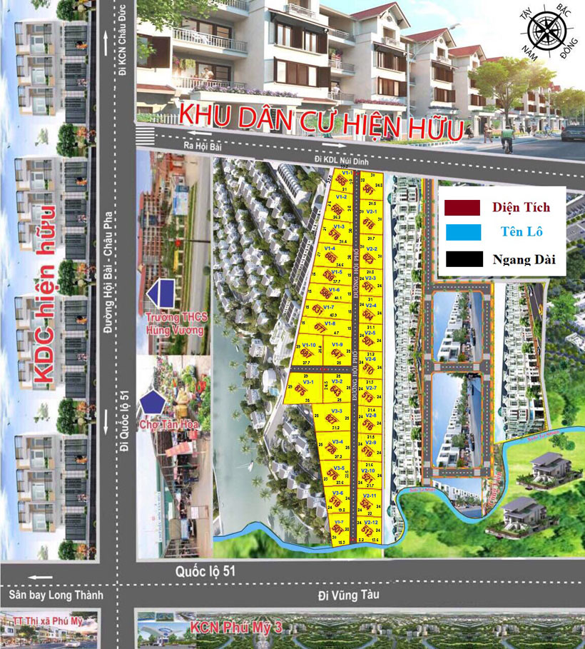 Mặt bằng dự án Phú Mỹ Village