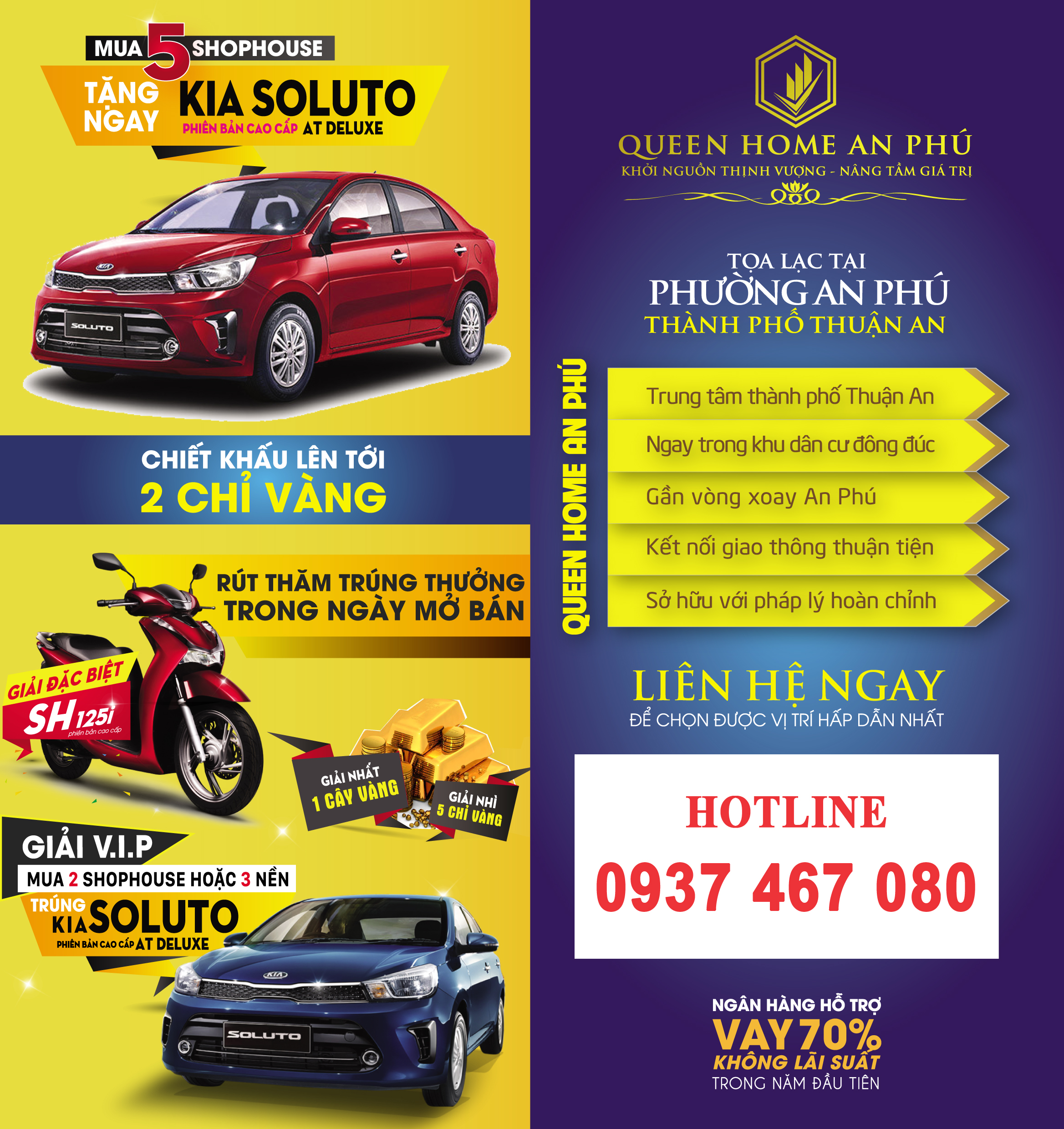 Chính sách ưu đãi Queen Home An Phú