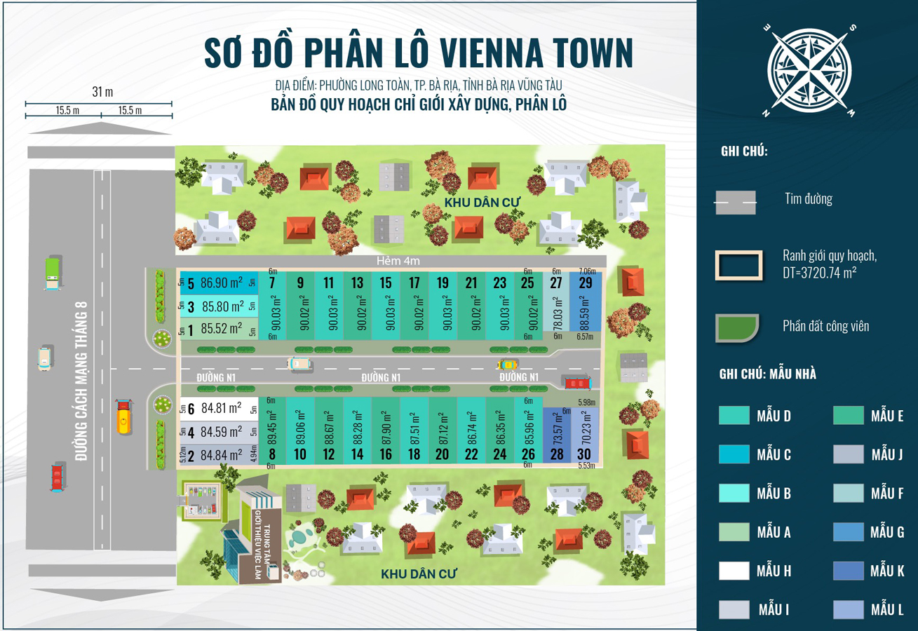 Mặt bằng dự án Vienna Town