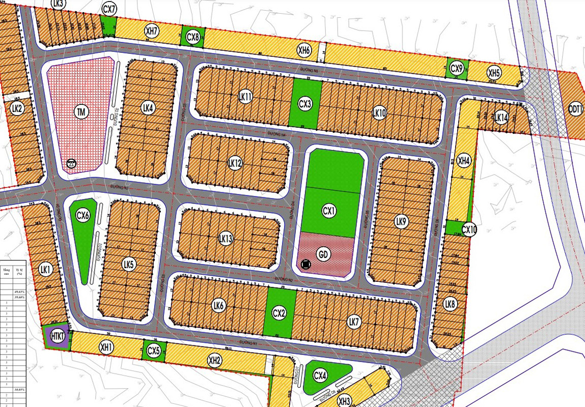 Mặt bằng Cát tường Park House