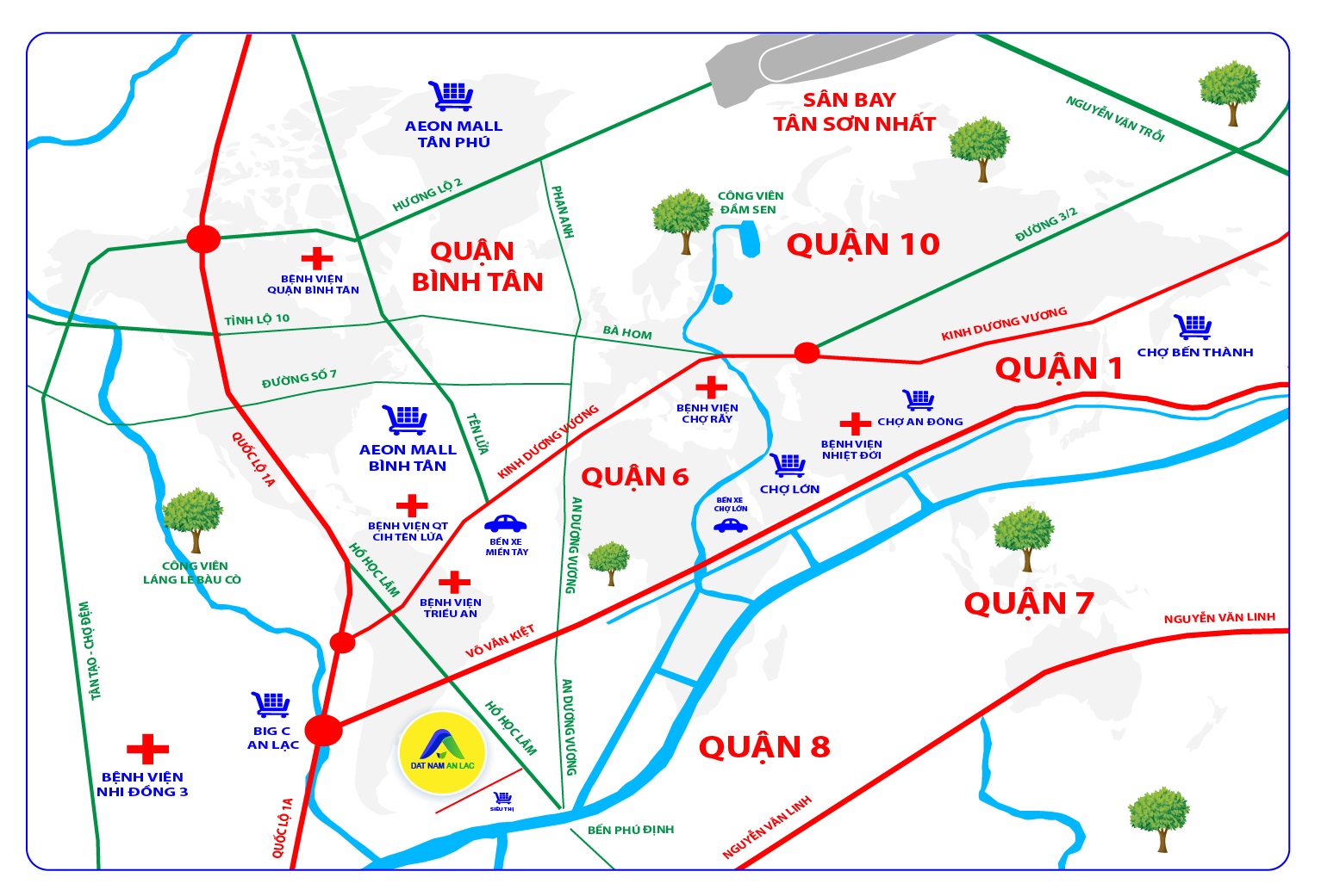 Vị trí Đất Nam An Lạc