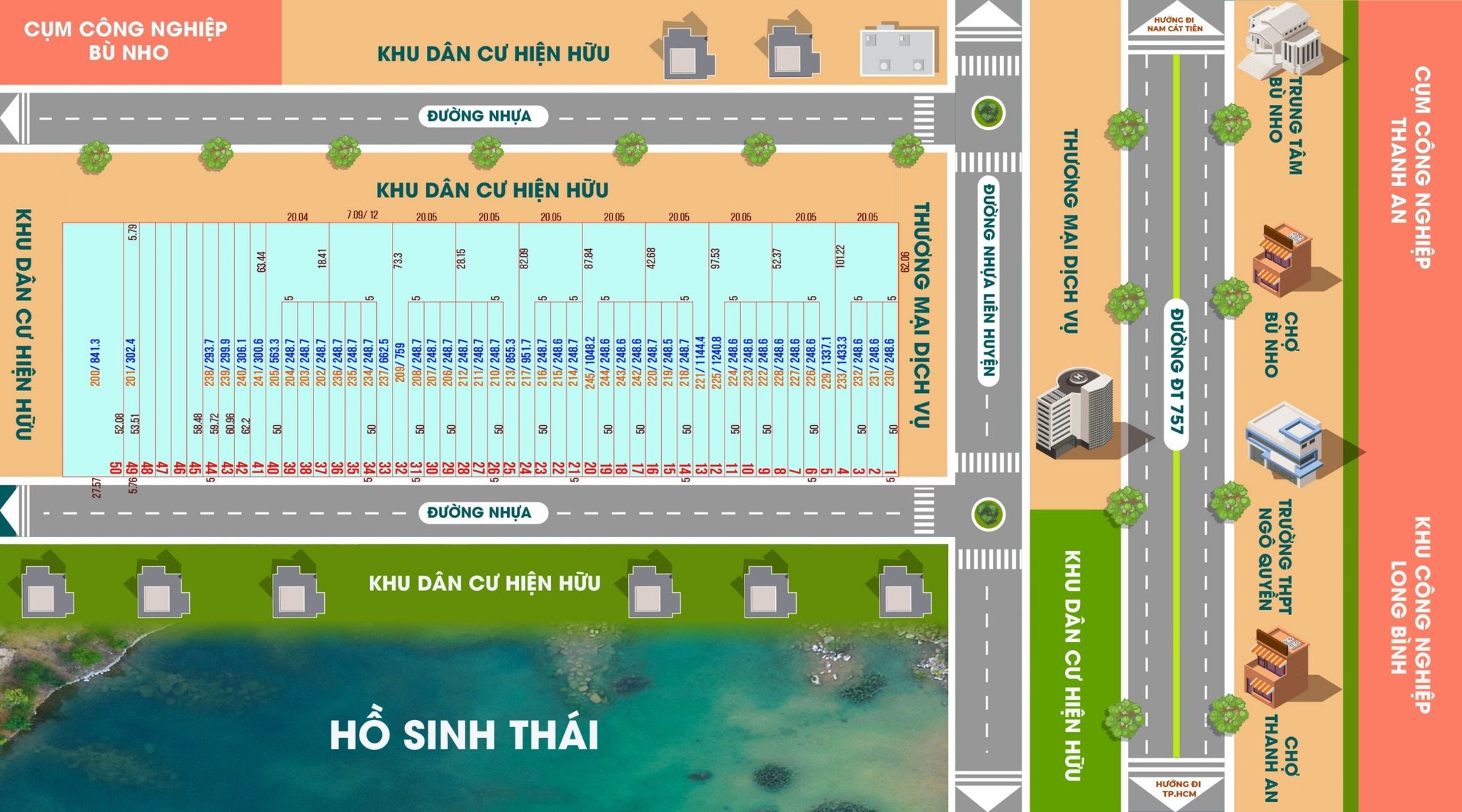 Mặt bằng Long Bình Town