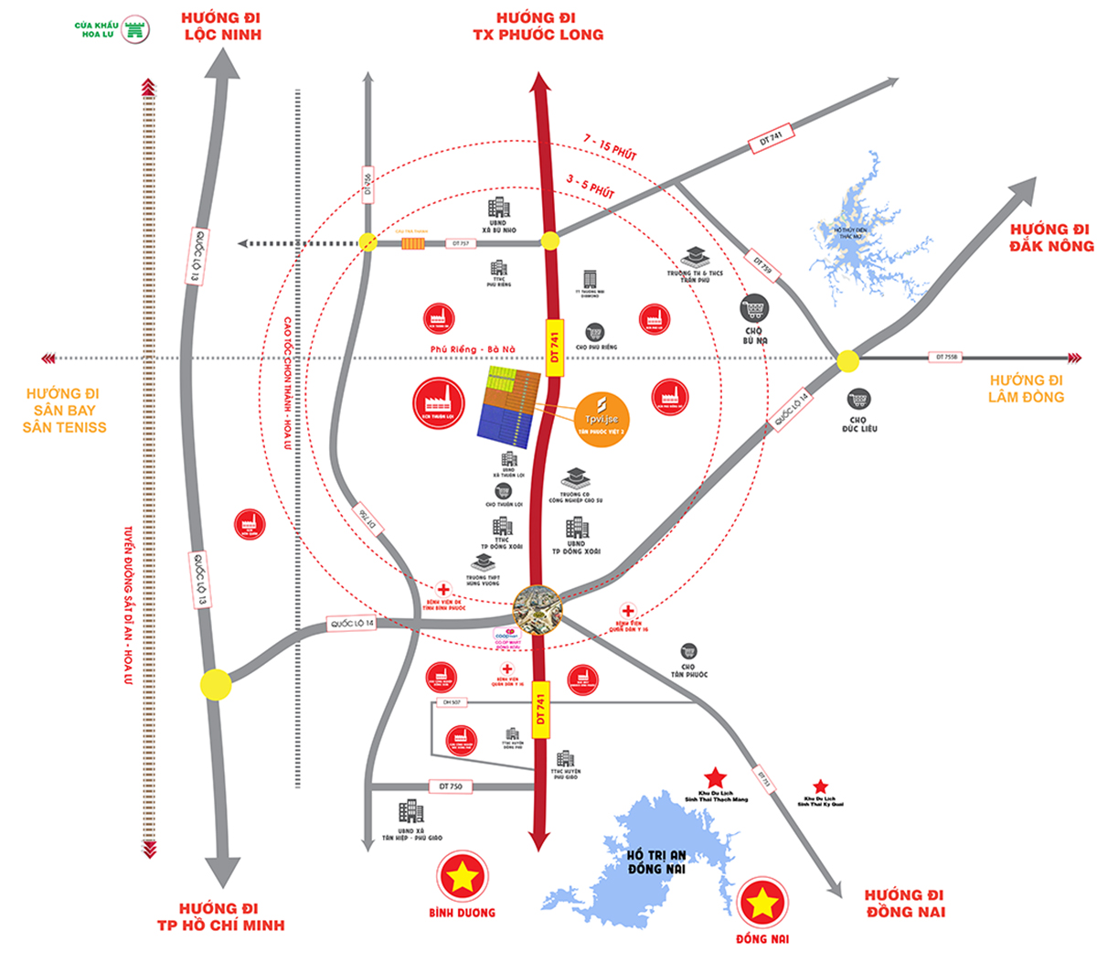 Vị trí đất nền Tân Phước Việt