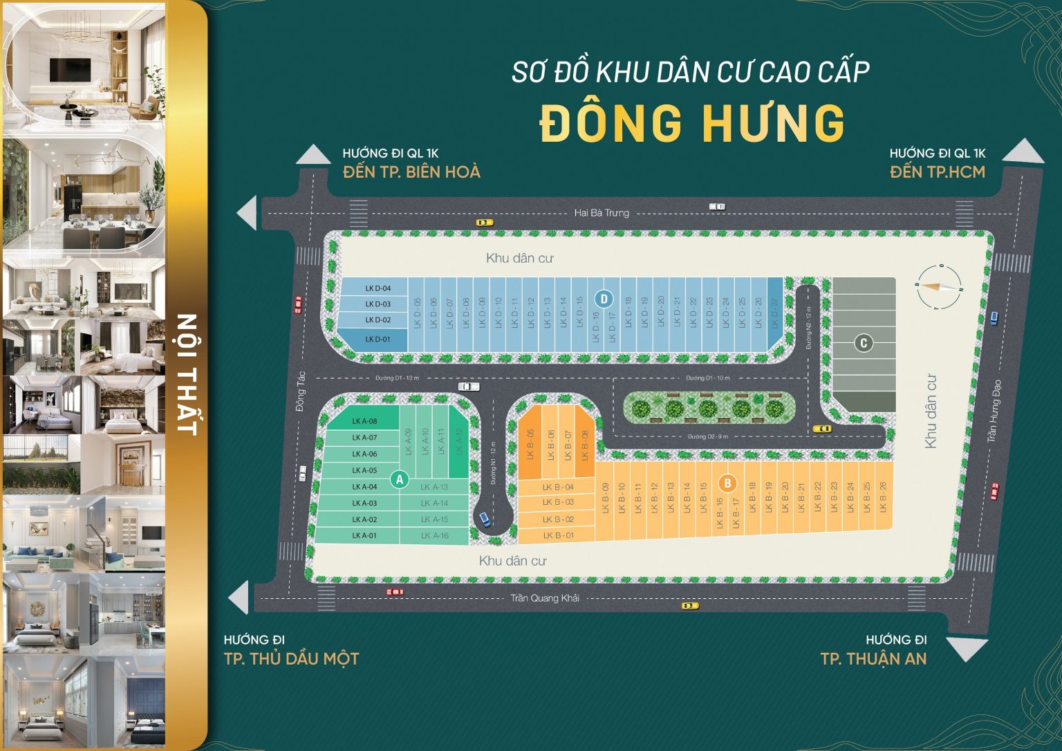 Mặt bằng nhà phố Đông Hưng