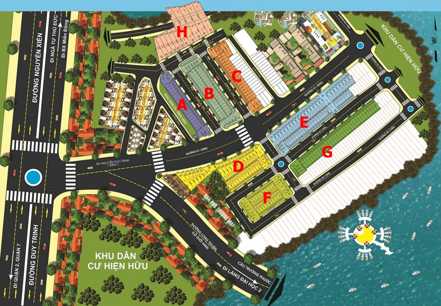 Mặt bằng KDC Đảo Kim Cương quận 9