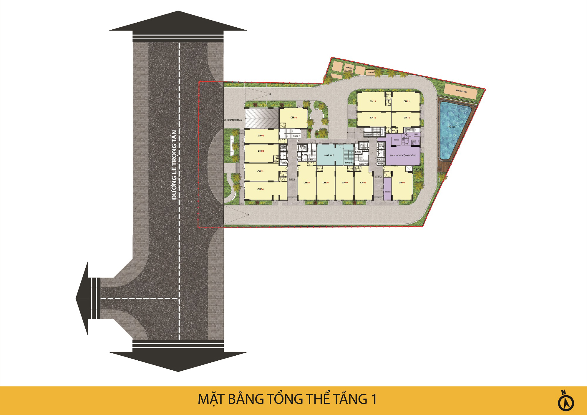 Bcons Polaris mặt bằng tổng thể
