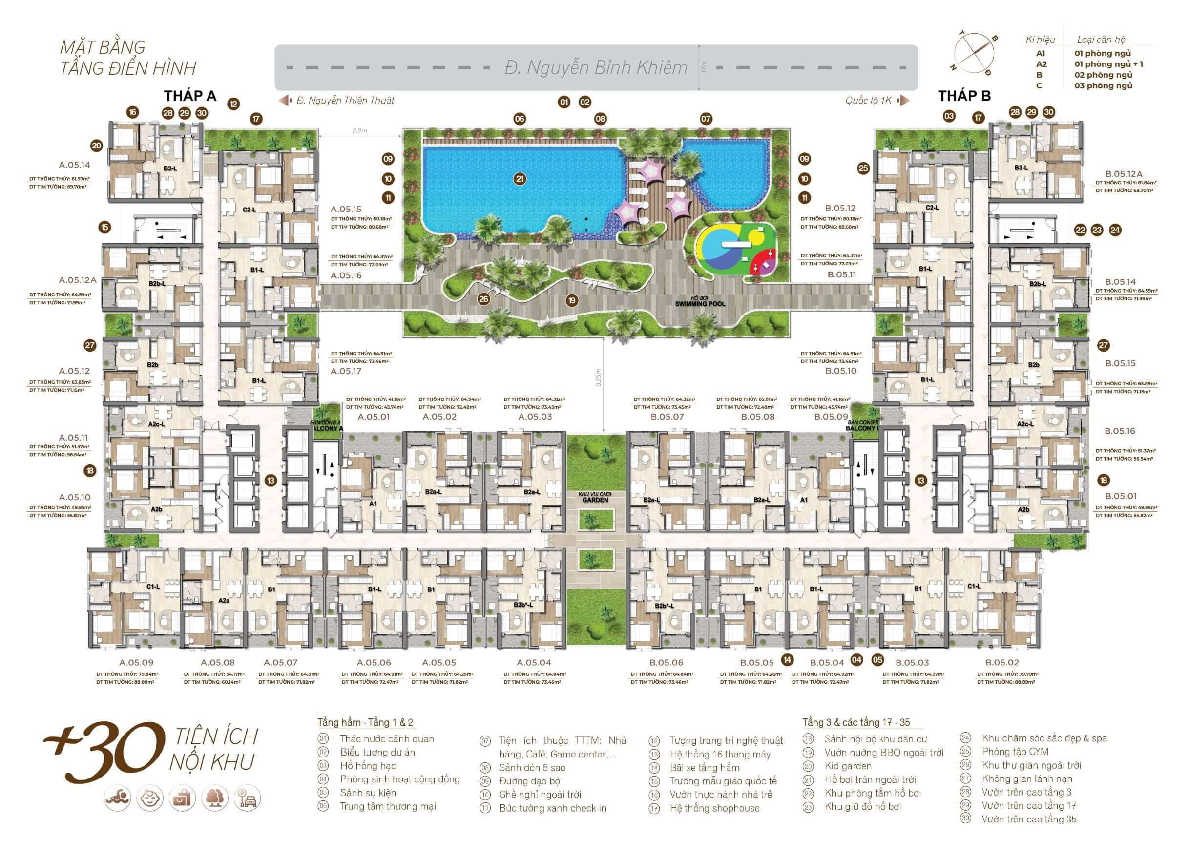 HT Pearl mặt bằng tầng 4-34