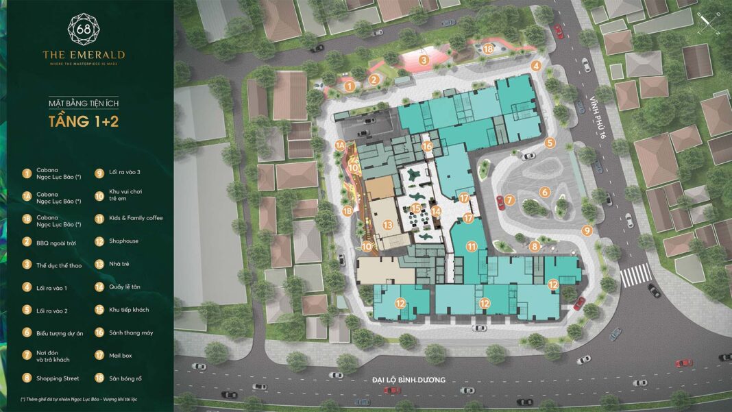 Mặt bằng tầng 1 & 2 Mặt bằng tầng 1 & 2