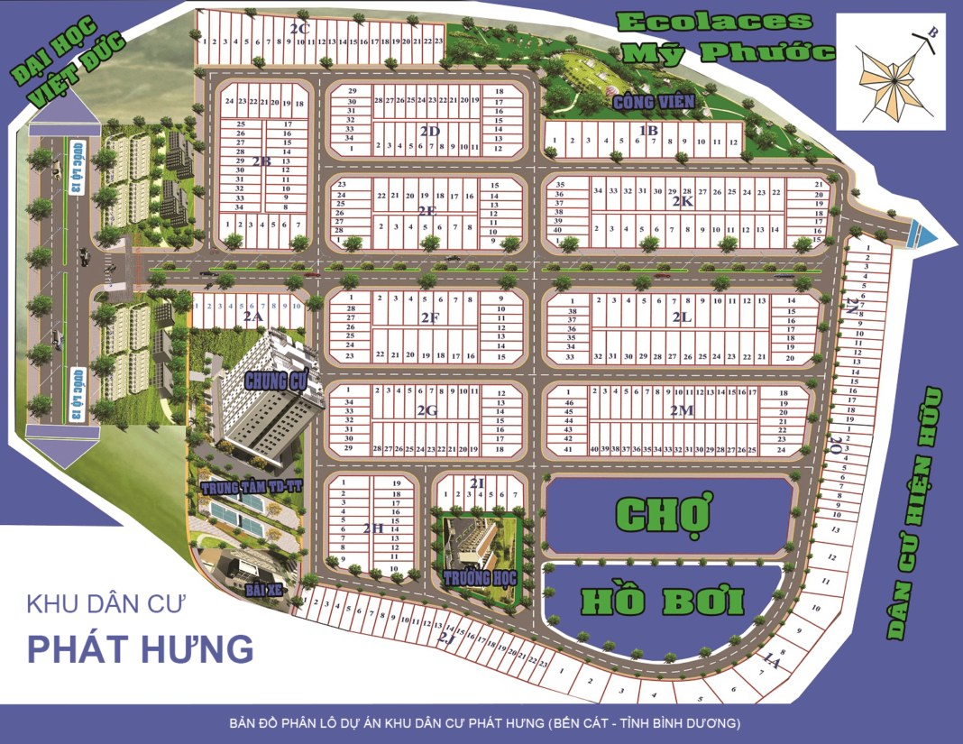 Mặt bằng khu dân cư Phát Hưng Mặt bằng khu dân cư Phát Hưng