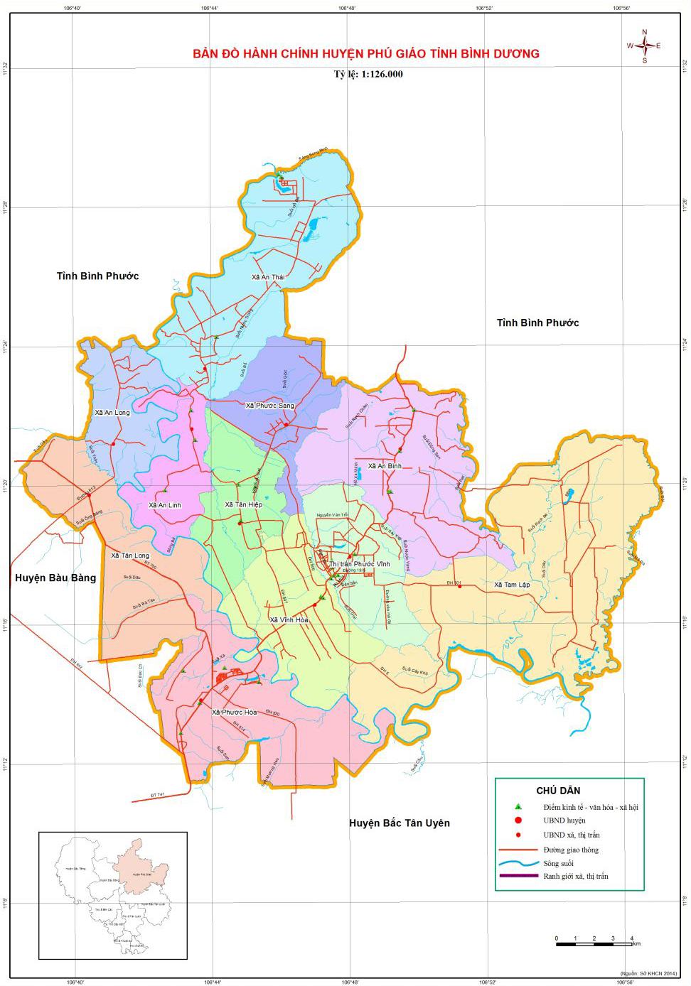 Bản đồ Phú Giáo