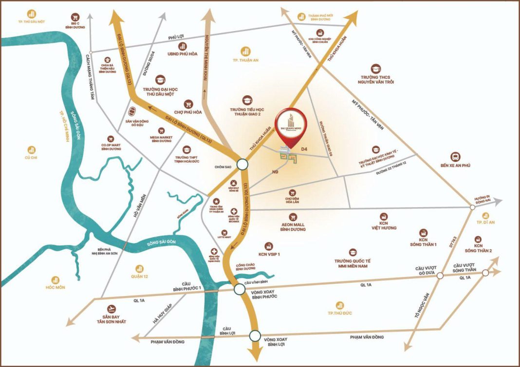 Vị trí dự án Đại Quang Minh Townhouse Vị trí dự án Đại Quang Minh Townhouse