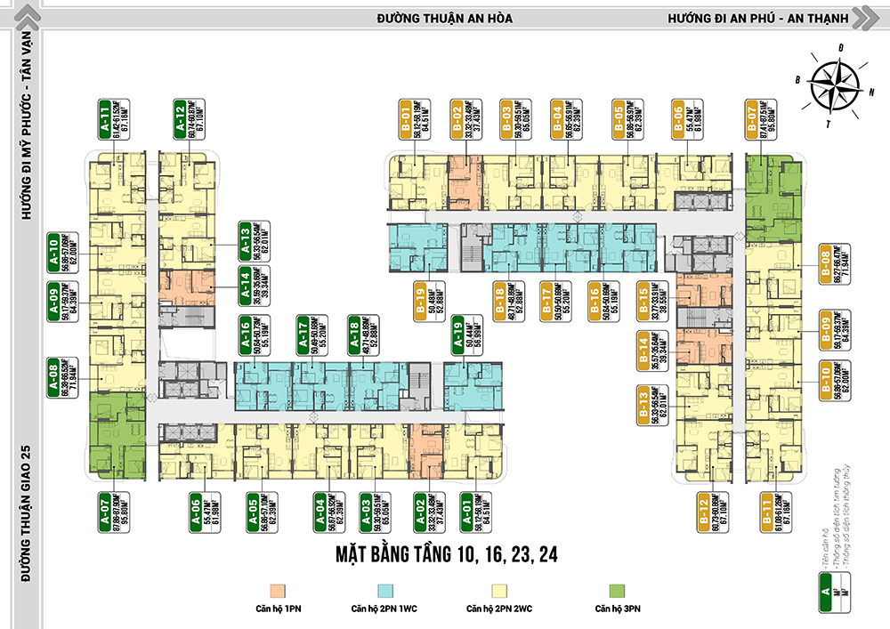 Benhill mặt bằng tầng 10-16-23-24 Benhill mặt bằng tầng 10-16-23-24