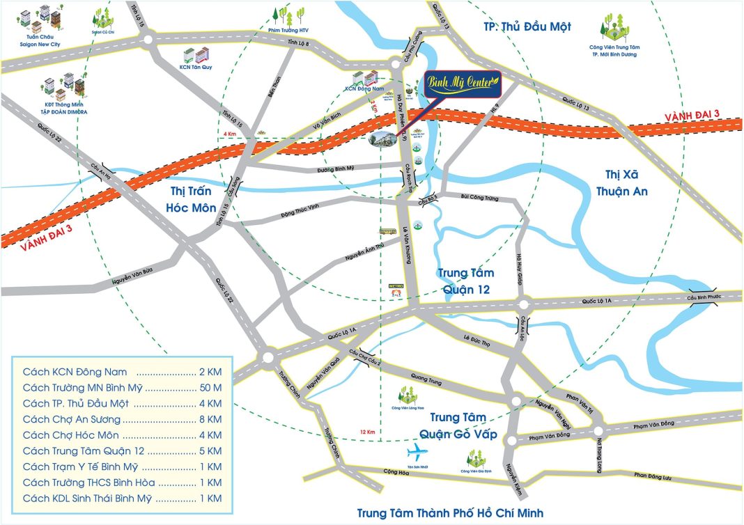 Vị trí dự án Bình Mỹ Center Vị trí dự án Bình Mỹ Center