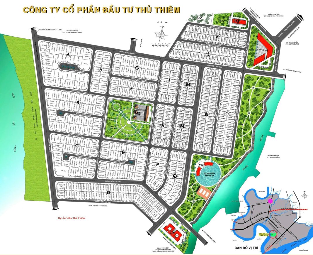Mặt bằng Thủ Thiêm Villa Mặt bằng Thủ Thiêm Villa