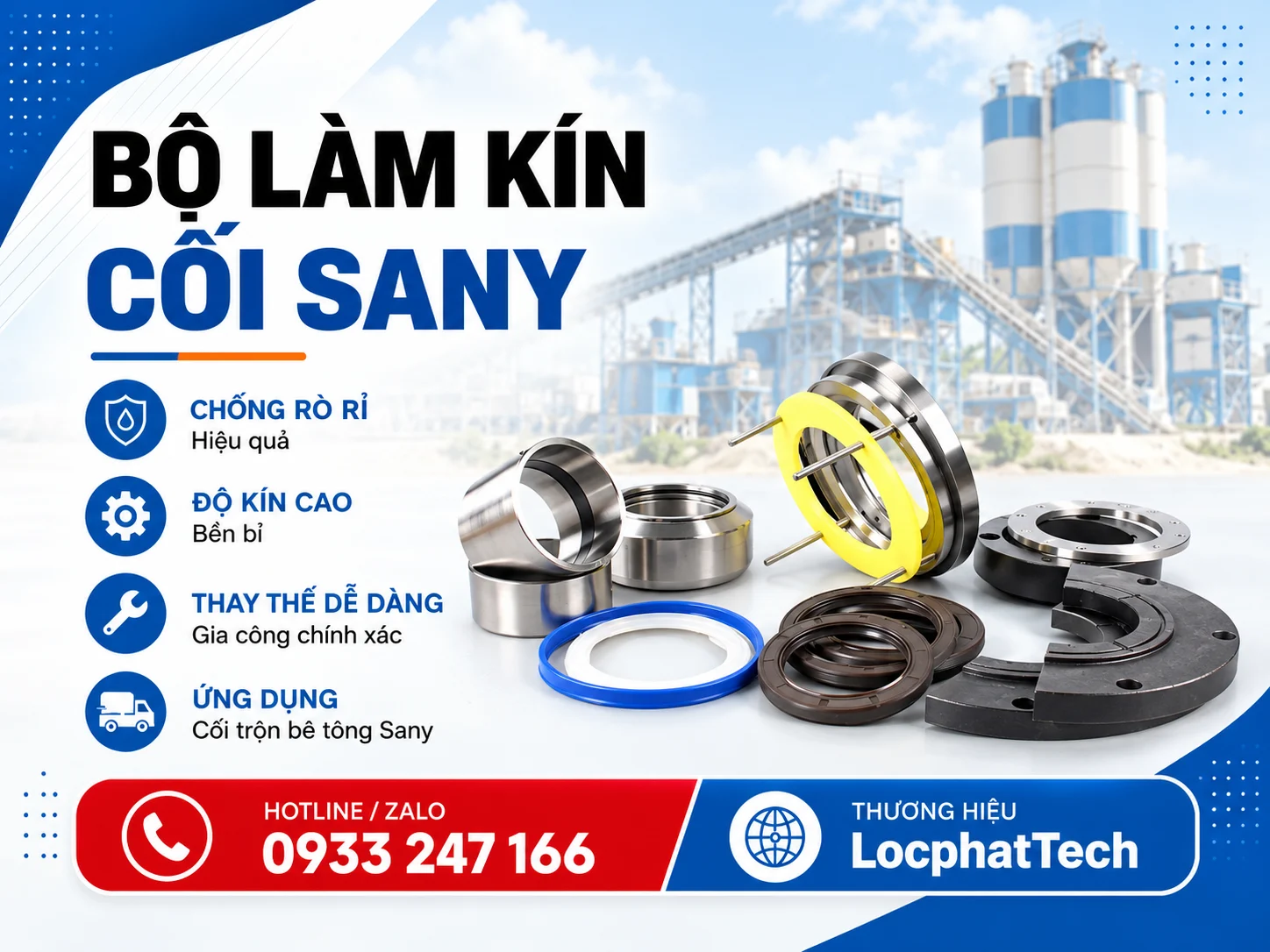 Bộ làm kín cối Sany Bộ làm kín cối Sany