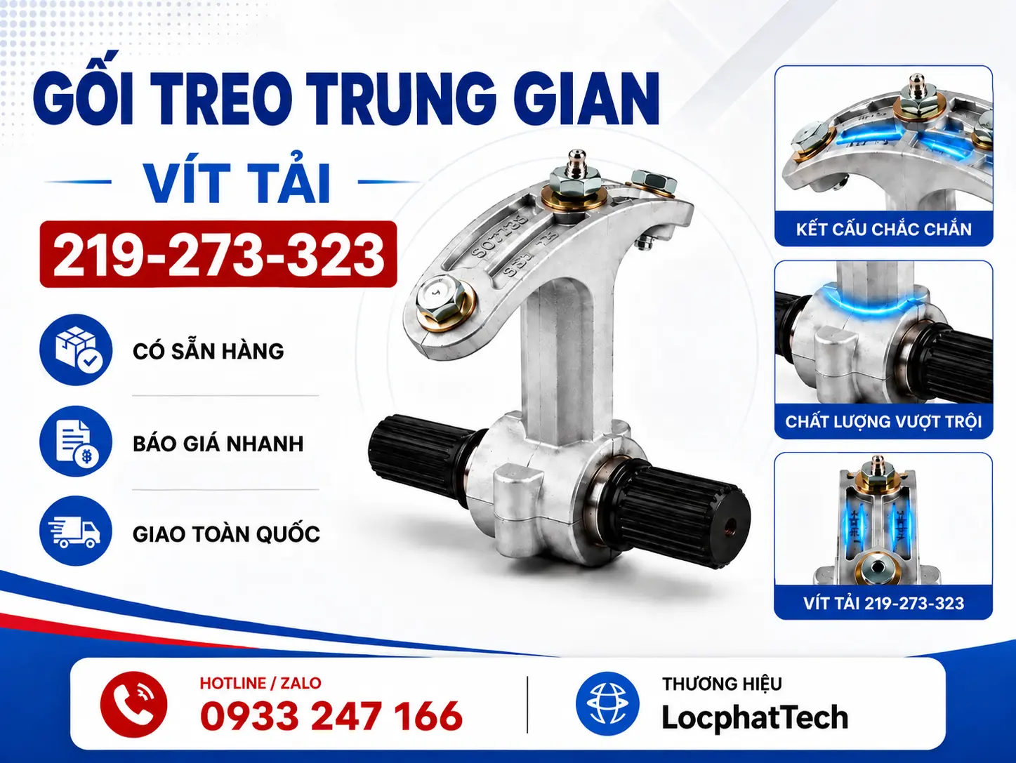 Gối treo trung gian vít tải Gối treo trung gian vít tải