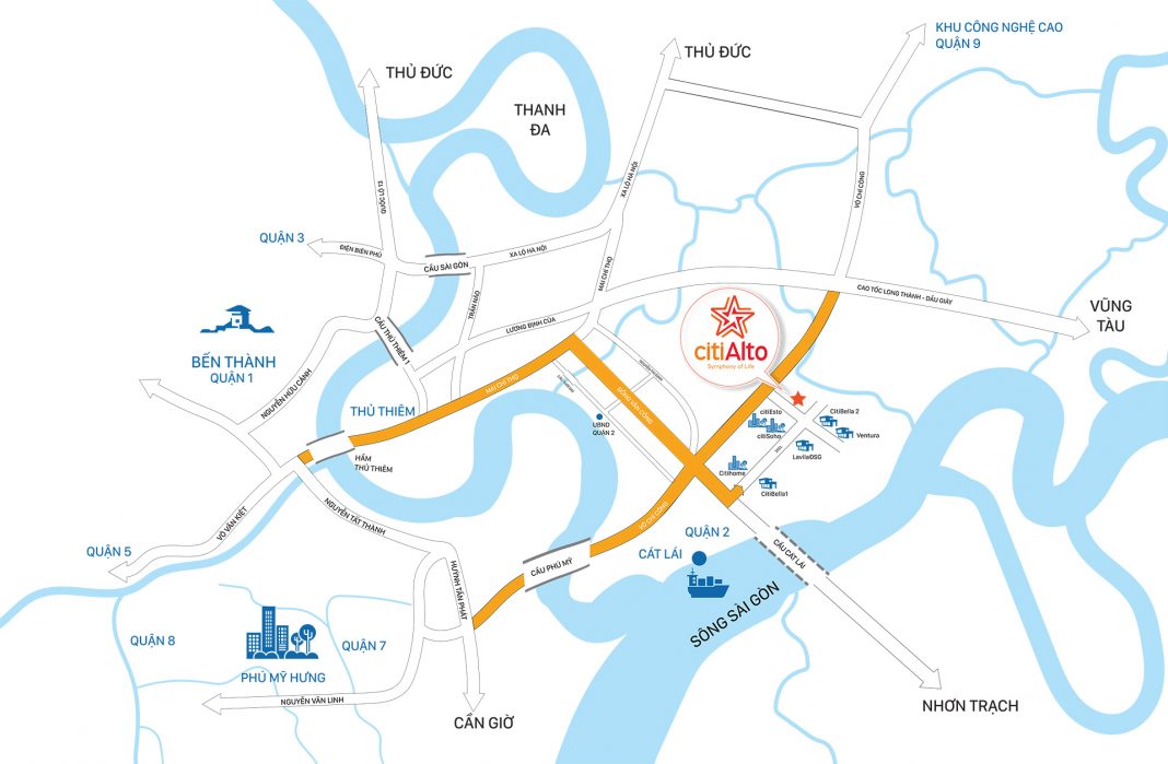 Vị trí dự án căn hộ CitiAlto Vị trí dự án căn hộ CitiAlto