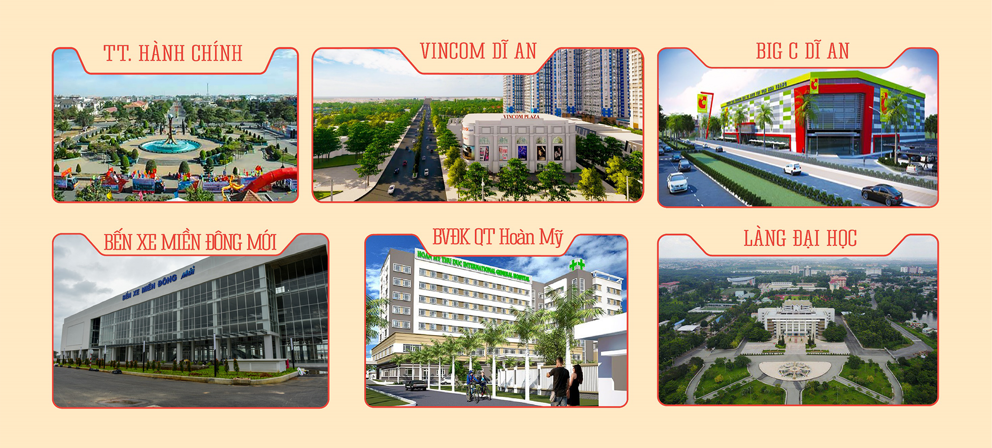 Tiện ích dự án nhà phố Louis Resident Dĩ An