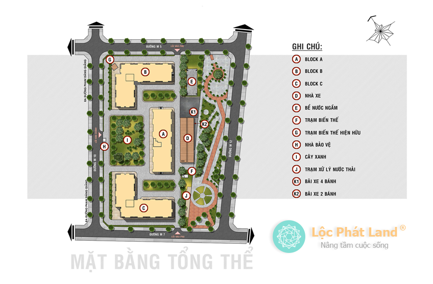 Mặt bằng dự án chung cư Bình Phú