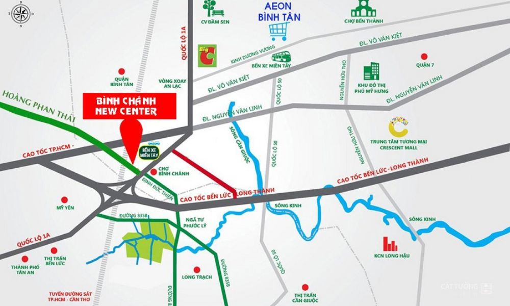 14130554-vi-tri-binh-chanh-new-center Vị trí dự án đất nền Bình Chánh New Center