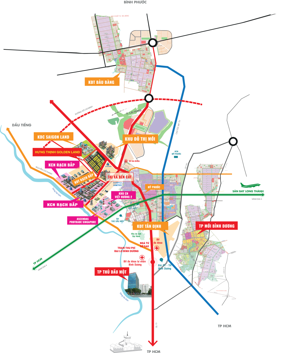 Vị trí đất nền Hưng Thịnh Golden Land