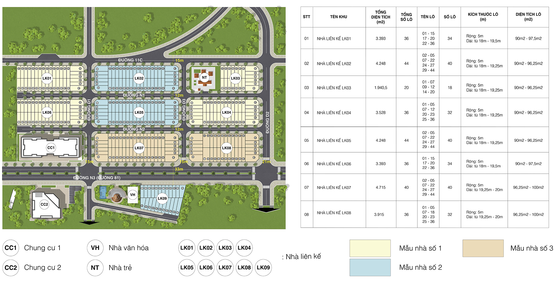 Mặt bằng dự án