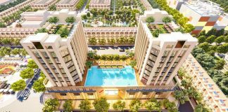 Hồ bơi vô cực tại Thăng Long Central Mall