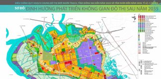 Bản đồ quy hoạch đô thị mới Nhơn Trạch đến năm 2035 tầm nhìn đến năm 2050