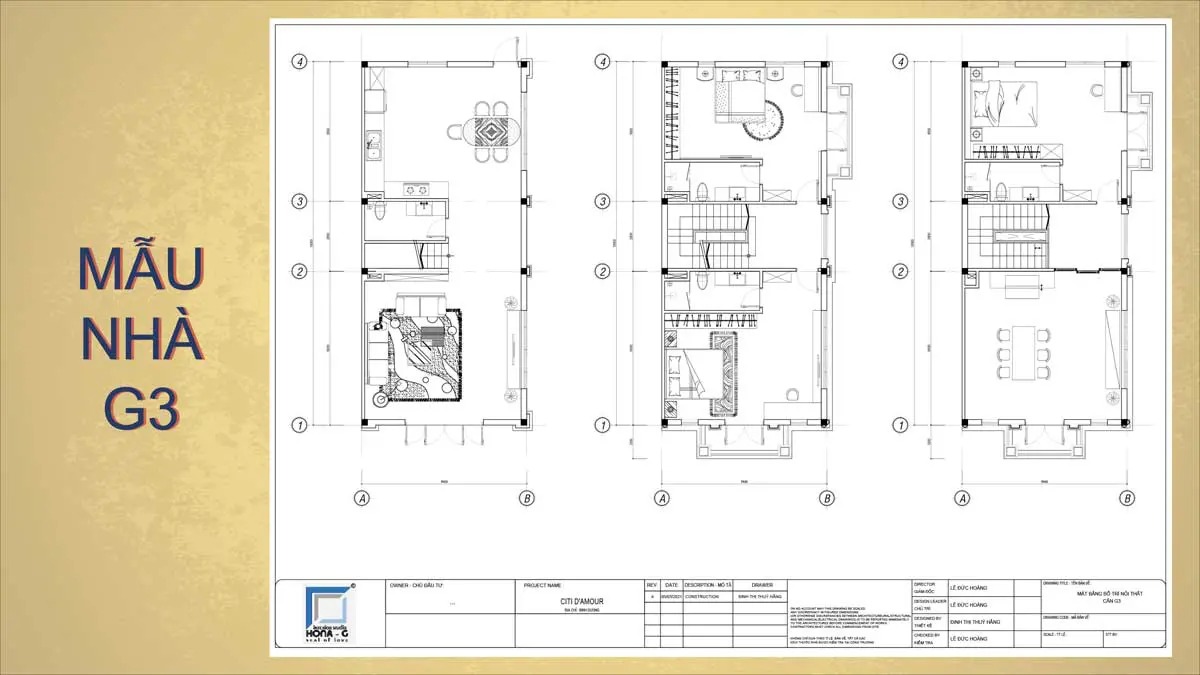 Mẫu thiết kế nhà phố Cite’ D’amour