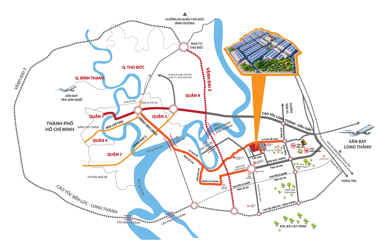 Vị trí Long Hội Central Point