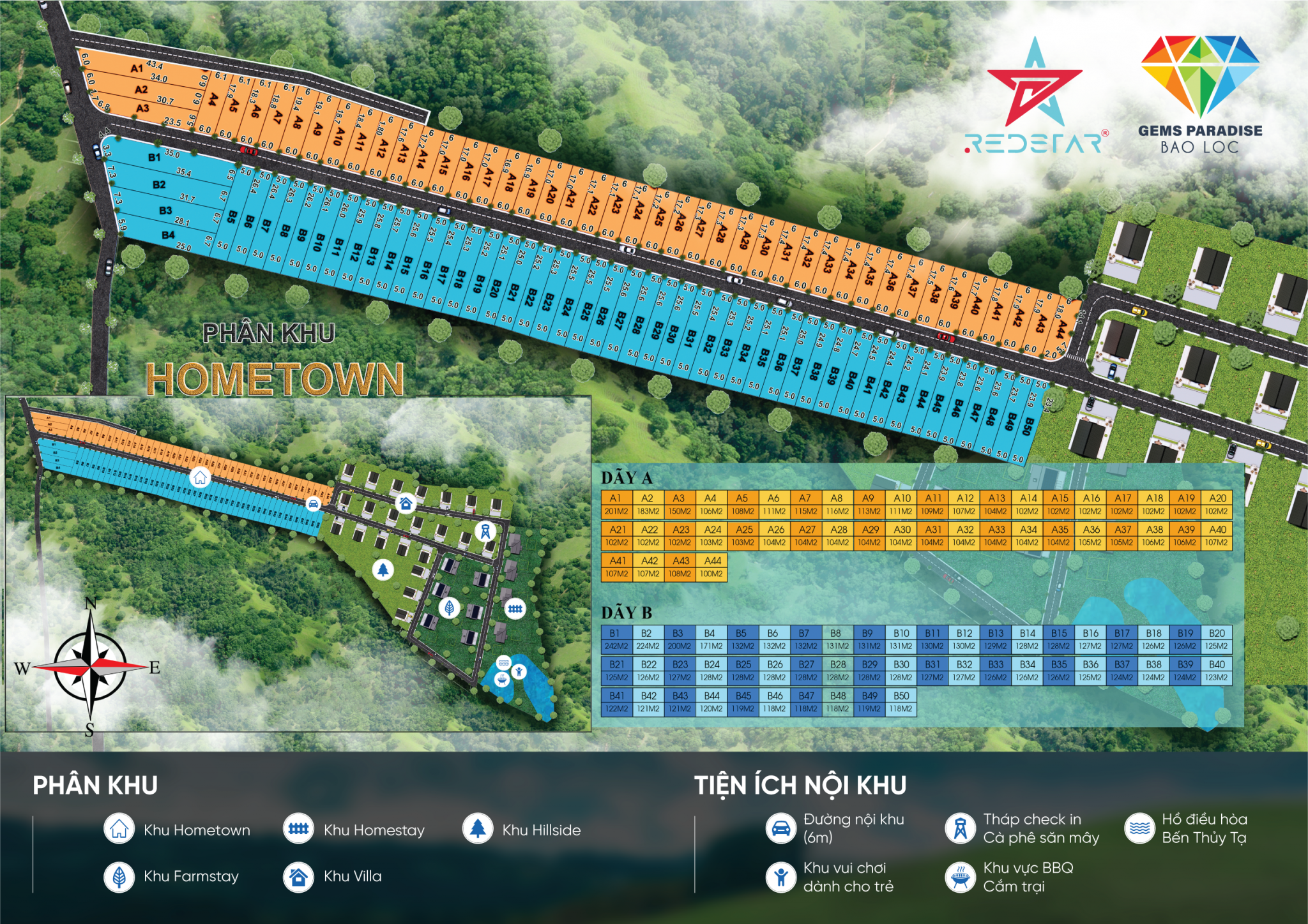 Mặt bằng Bảo Lộc Gems Paradise