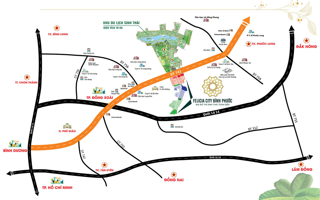 Vị trí dự án Felicia City