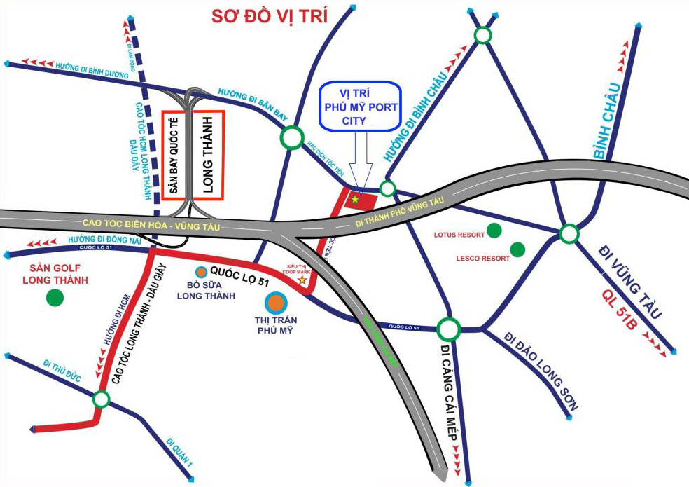 Vị trí dự án Phú Mỹ Port City