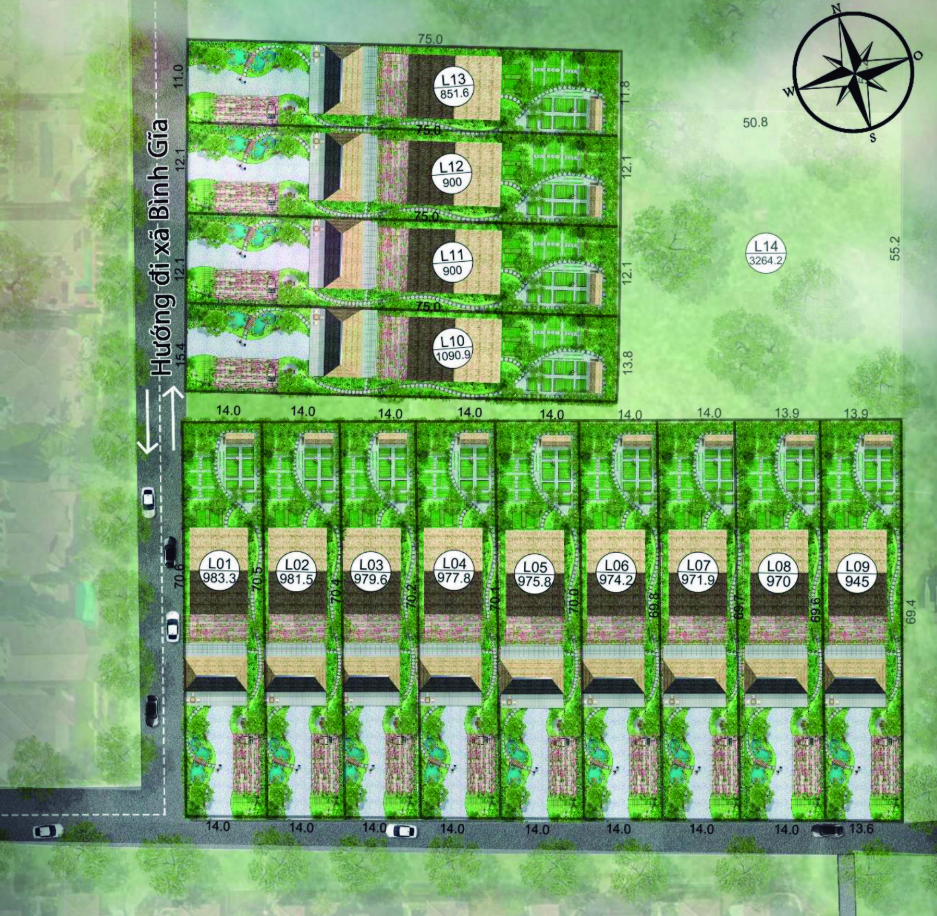 Mặt bằng An Vượng Garden