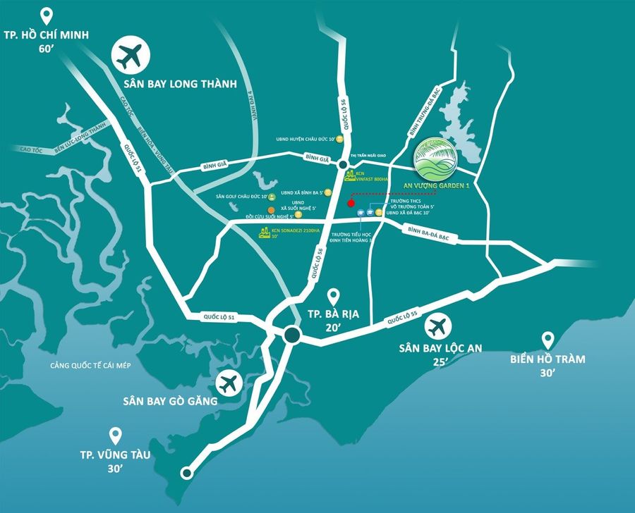 Vị trí dự án An Vượng Garden