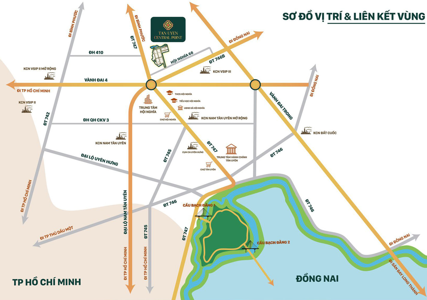 Vị trí Tân Uyên Central Point