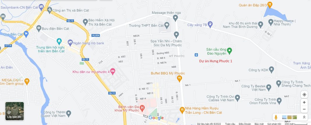 Vị trí dự án Hưng Phước 1 Vị trí dự án Hưng Phước 1