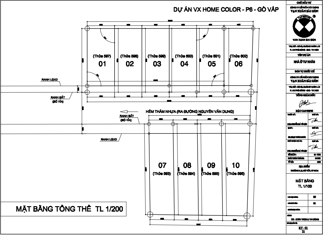 Mặt bằng VX Nguyễn Oanh
