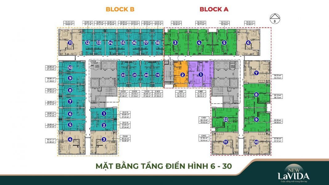 Mặt bằng New Lavida Mặt bằng New Lavida