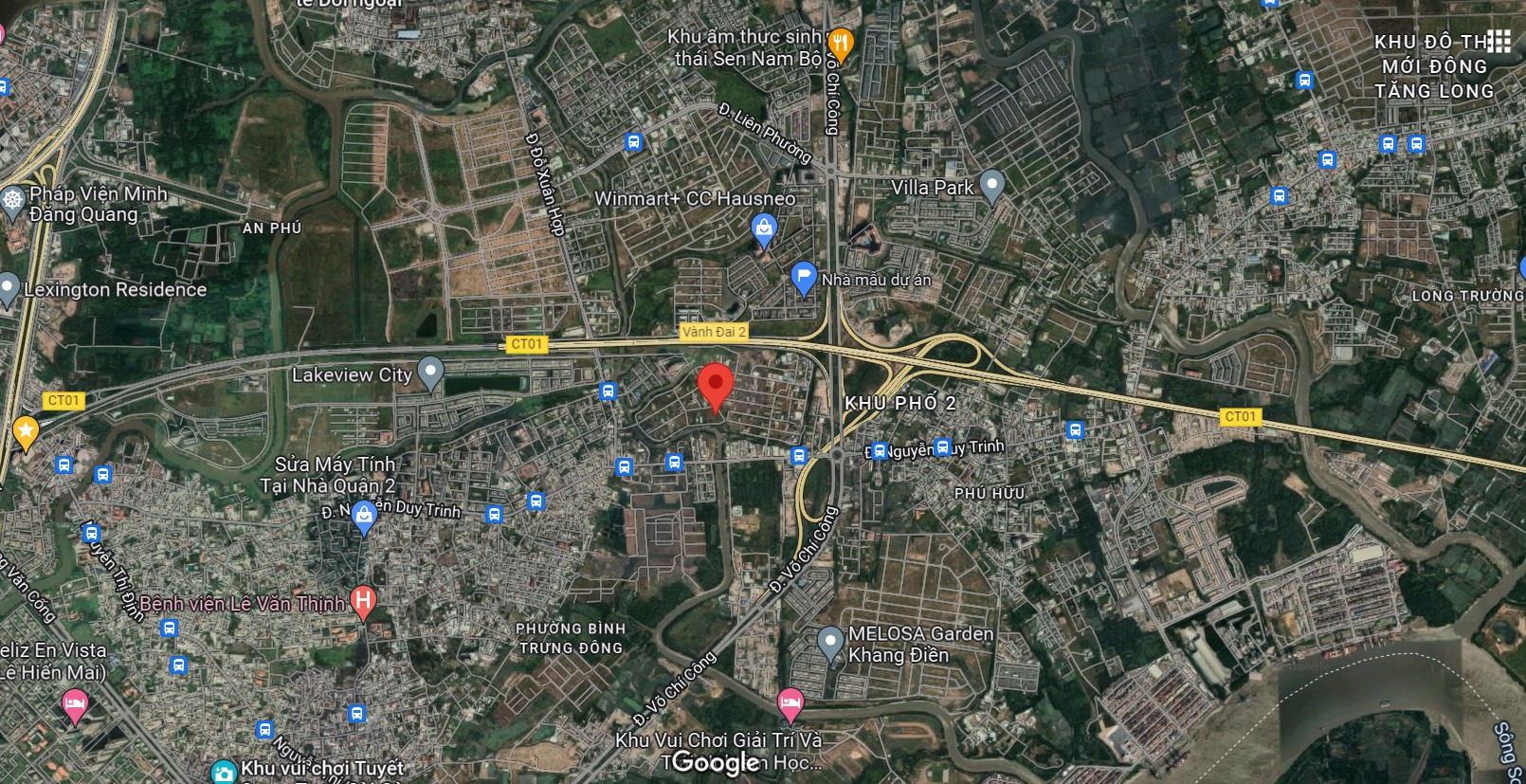 Vị trí khu dân cư Đại học Bách Khoa