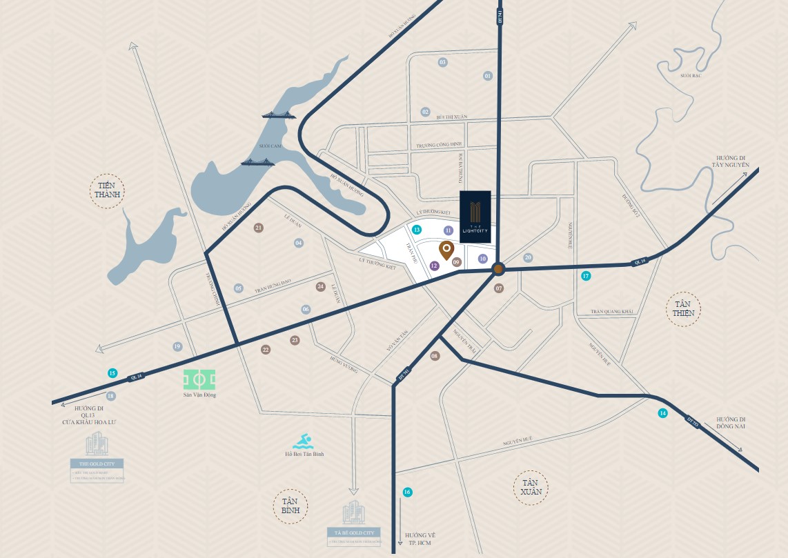 Vị trí The Light City