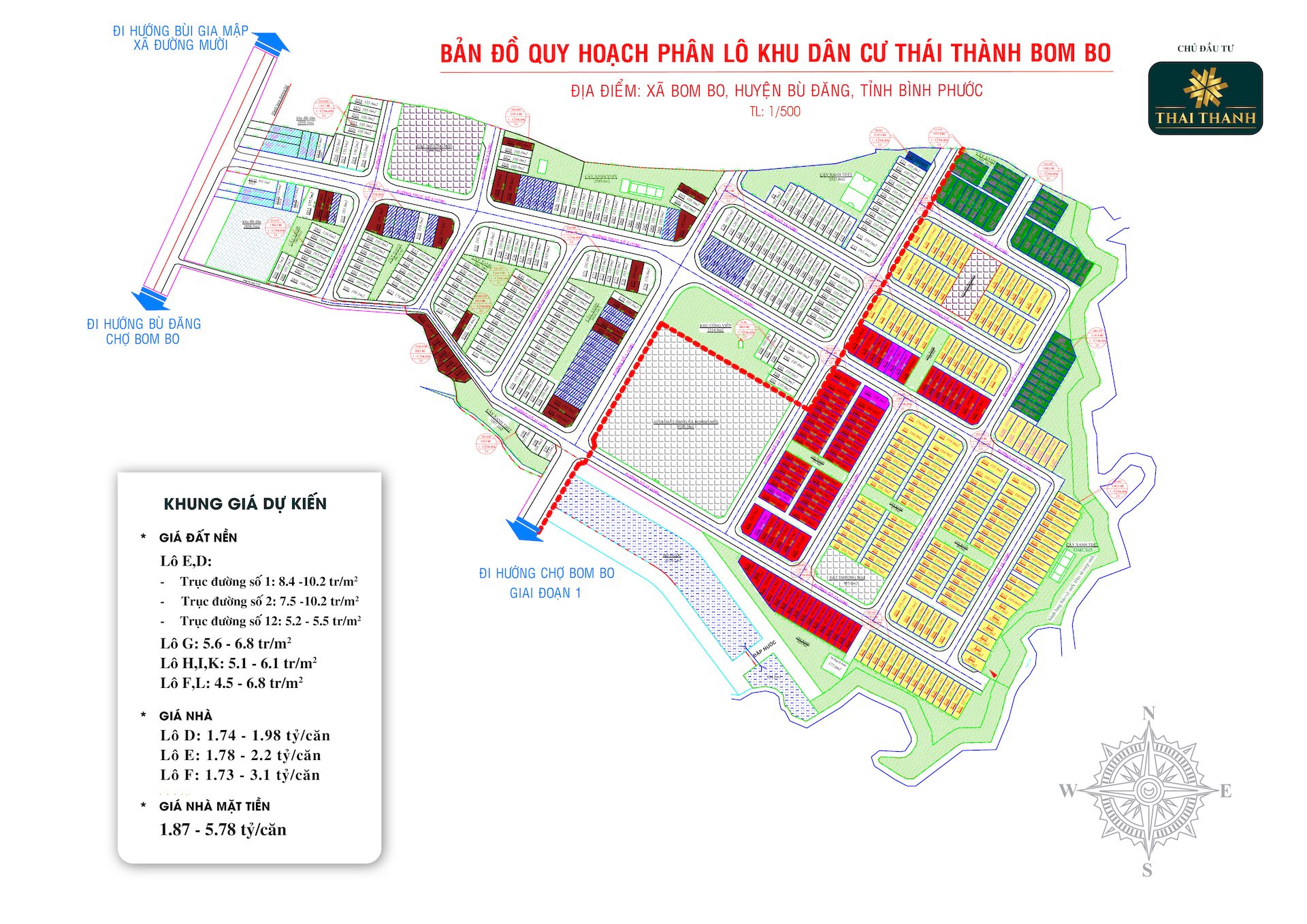 Mặt bằng Thái Thành Bombo