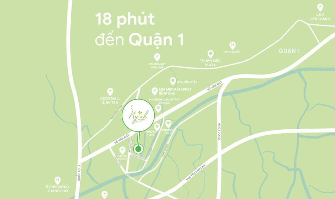 Vị trí dự án Ny’ah Phú Định Vị trí dự án Ny’ah Phú Định