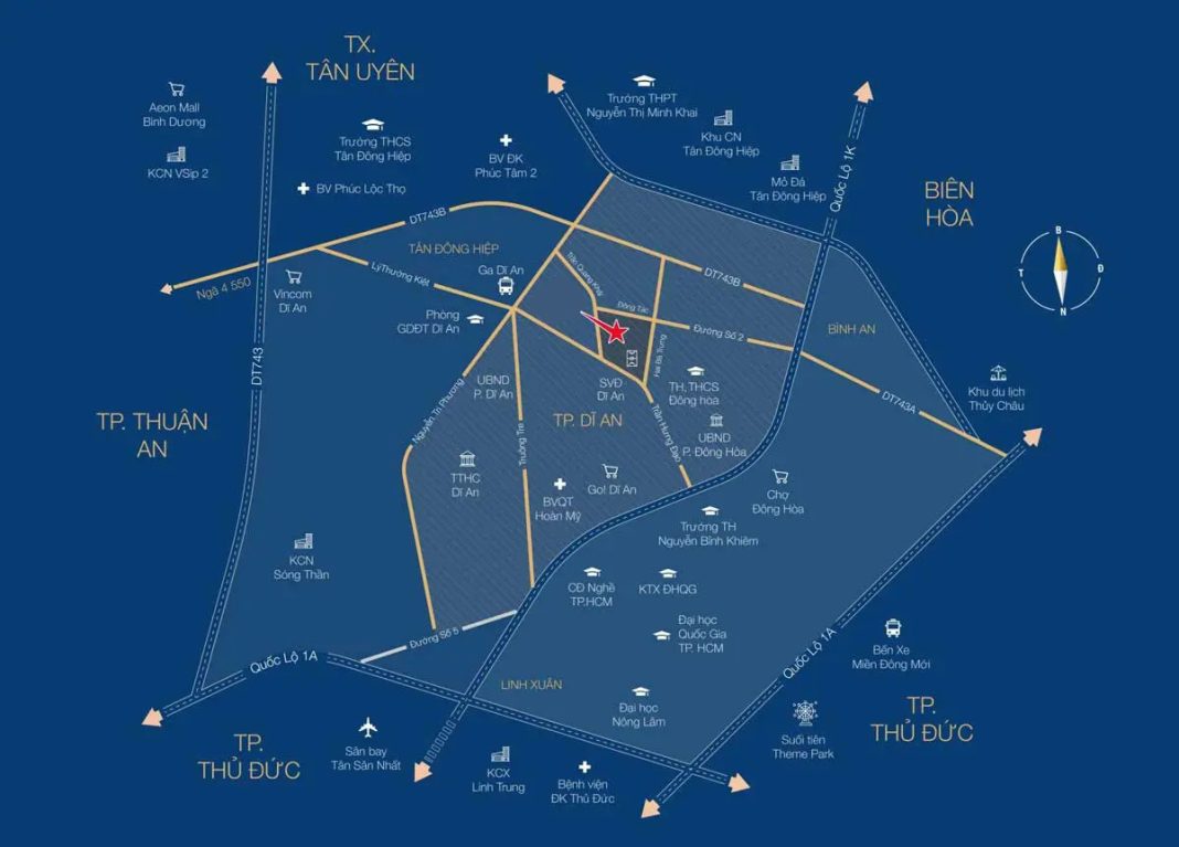 Vị trí Đông Hưng Residences