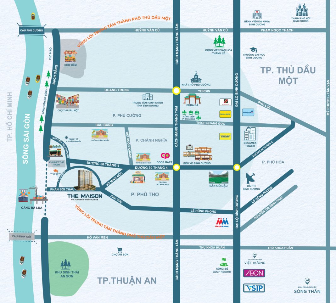 Vị trí dự án The Maison