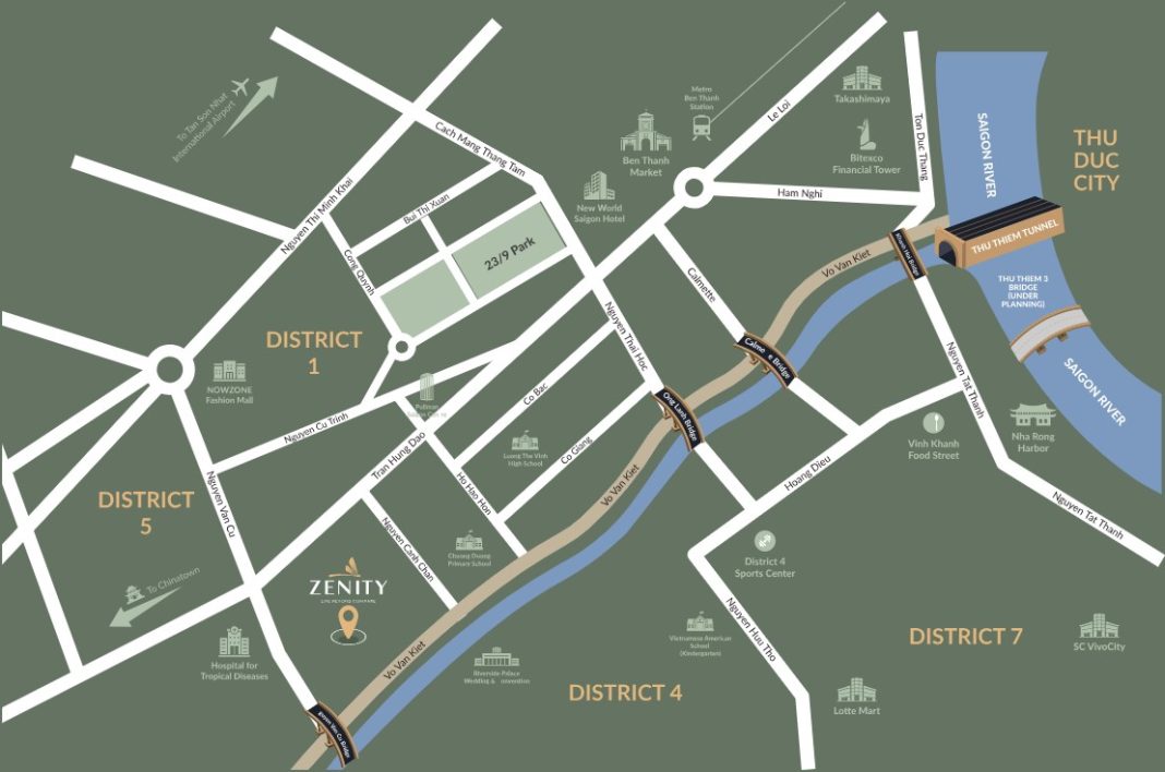 Vị trí dự án Zenity Vị trí dự án Zenity