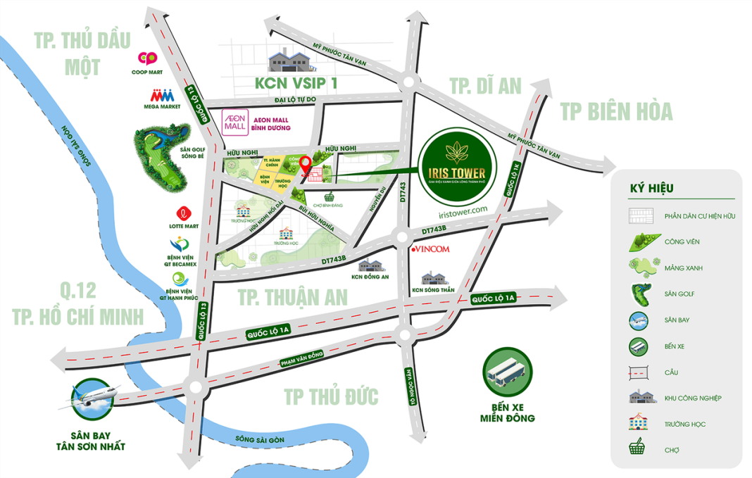 Vị trí Iris Tower