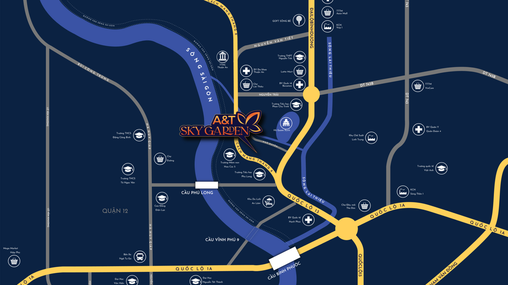 Vị trí A&T Sky Garden