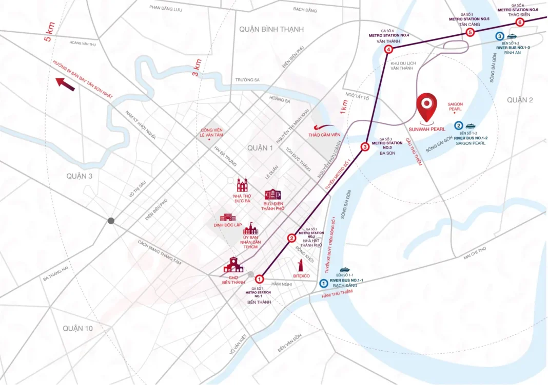 Vị trí Sunwah Pearl Vị trí Sunwah Pearl